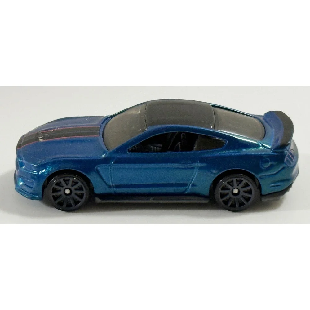 Hot Wheels Ford‎ Shelby GT350R Toy Car 1:64 Blue Good Metallic Racing Stripe
